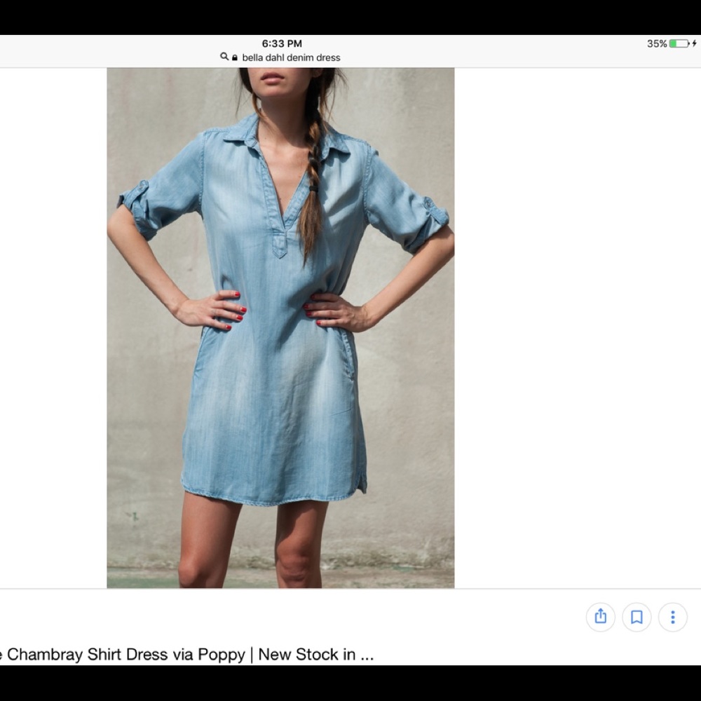 Bella Dahl denim shirt dress